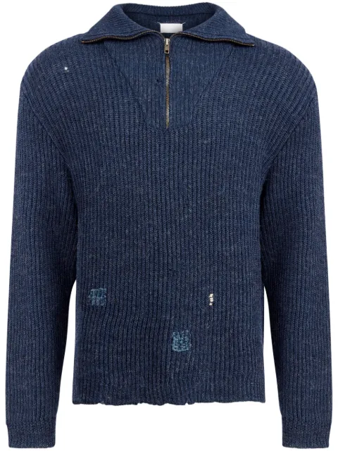 Maison Margiela Summer Shetland sweater Blue S67HL0008M13024
