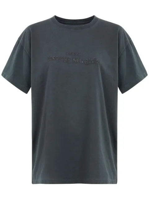 Maison Margiela embroidered logo T-Shirt Grey S51GC0533S20079