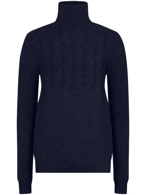 Maison Margiela high-neck virgin-wool sweater Blue S50HL0026M13061