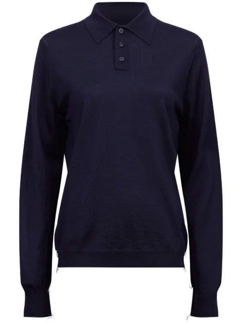 Maison Margiela wool polo jumper Blue S51GL0052M13057