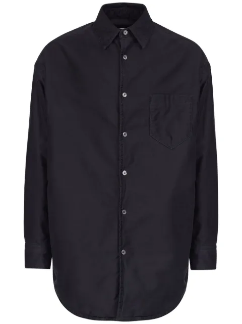 Maison Margiela long-sleeve cotton shirt Black S50DT0046M35217