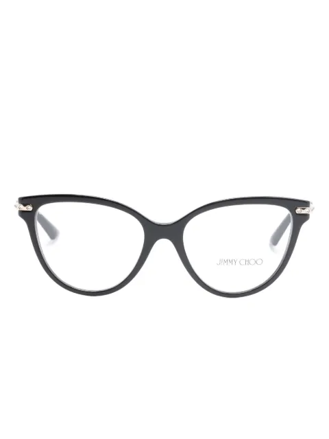 Jimmy Choo Eyewear round-frame glasses Black JC3001B