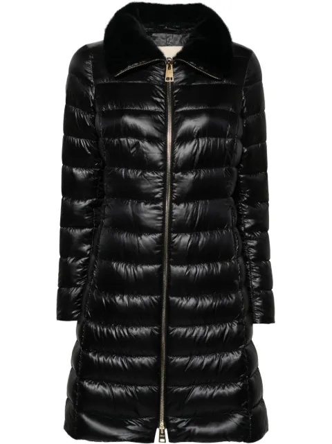 Herno faux-fur collar puffer coat Black PI0650DICM0512017Z9300