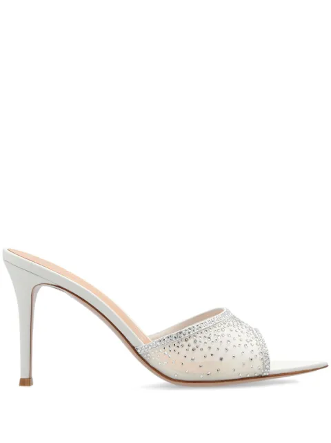Gianvito Rossi Rania 85mm leather sandals White G1504085RICCOZOFOF