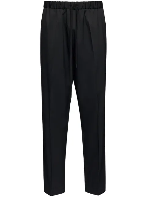 MM6 Maison Margiela drawstring cropped trousers Black SH0KA0023M35153