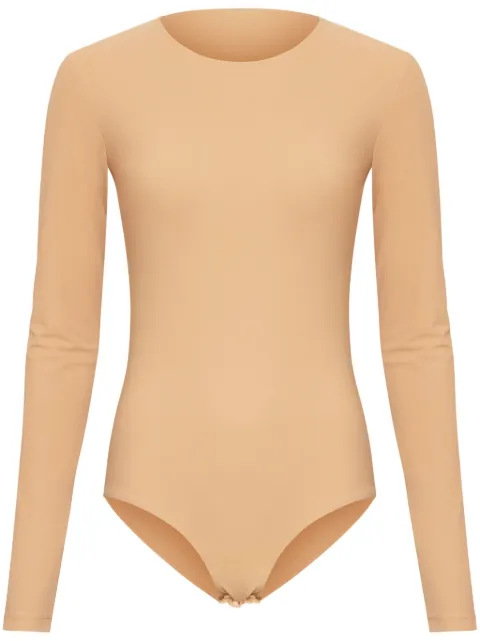 MM6 Maison Margiela numbers-motif bodysuit Neutrals S52NA0064S24625