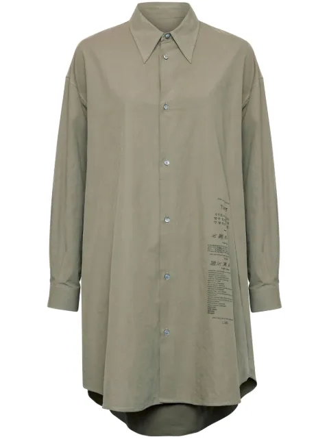 MM6 Maison Margiela cotton poplin shirt dress Green S52CT0783M35152
