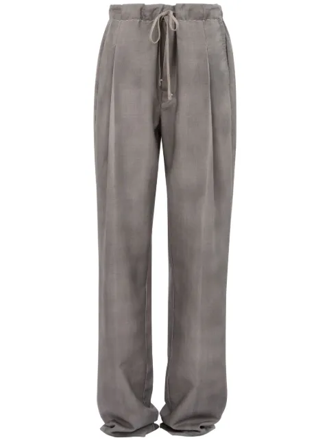 Maison Margiela drawstring straight-leg trousers Grey S51KA0572M35141
