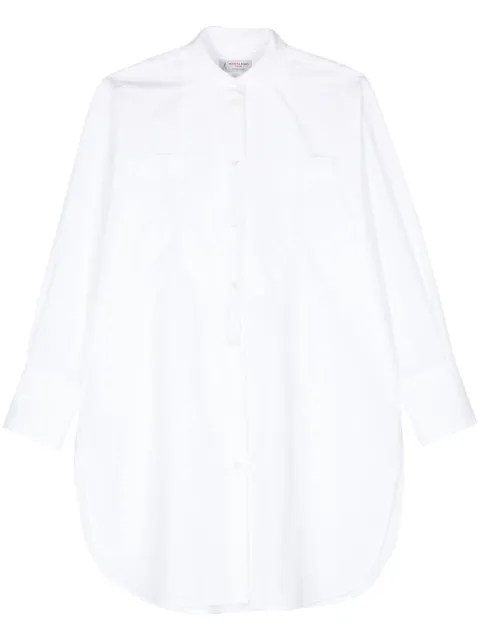 Alberto Biani cotton smoking shirt White MM849CO0135
