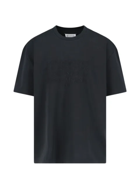 Maison Margiela embroidered logo T-shirt Black S50GC0703S23883