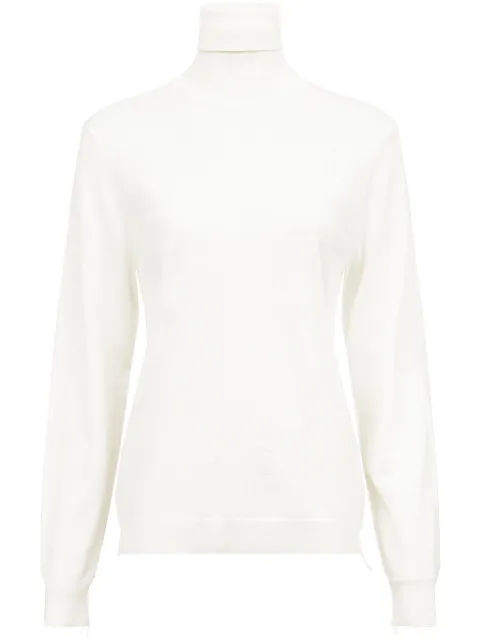 Maison Margiela high-neck merino-wool sweater White S51HL0015M13057