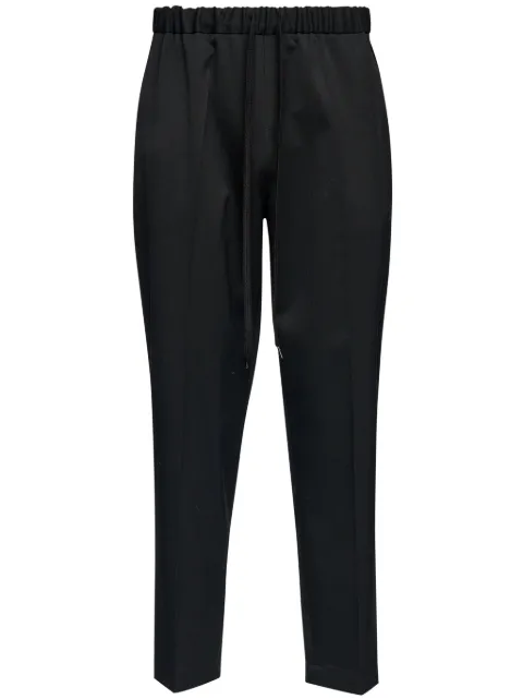 MM6 Maison Margiela drawstring tailoring wool trousers Black S52KA0512M35153