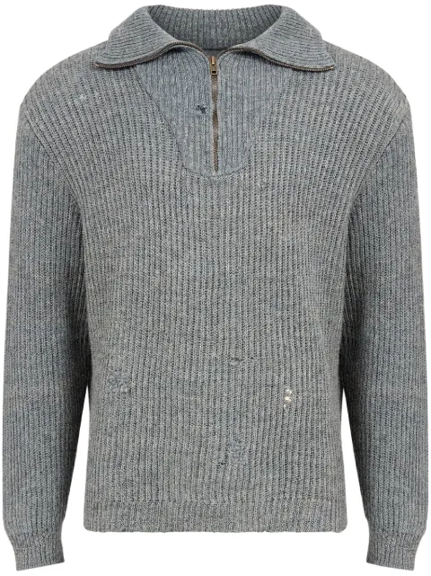 Maison Margiela Summer Shetland sweater Grey S67HL0008M13024