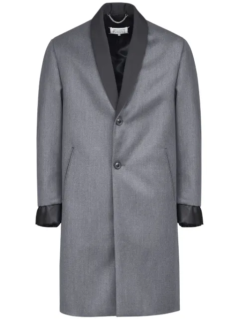Maison Margiela cavalry layered twill coat Grey S50AA0151S48842