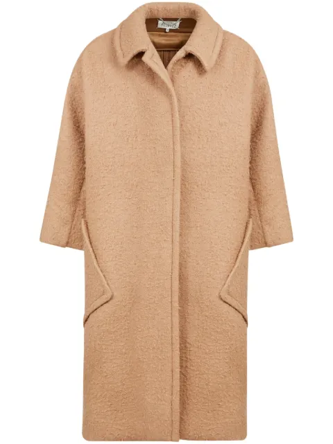 Maison Margiela oversized effect bouclé mohair coat Neutrals S51AA0353S53497