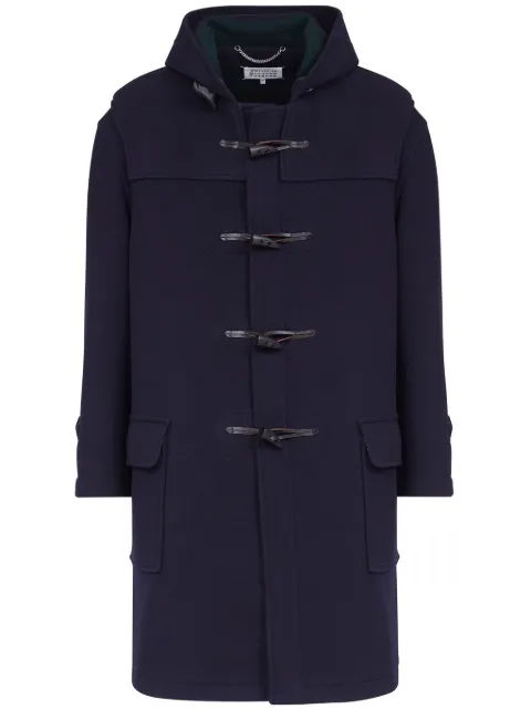 Maison Margiela hooded wool coat Blue S50AA0153M35230
