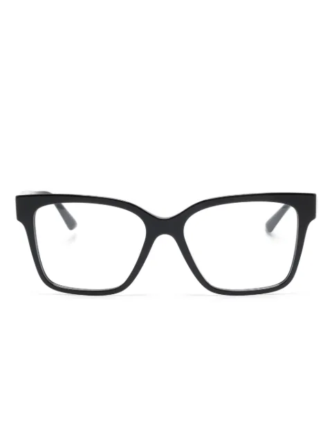 Jimmy Choo Eyewear glitter oversize-frame glasses Black 0JC3006U