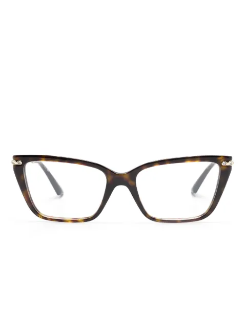 Jimmy Choo Eyewear tortoiseshell cat-eye glasses Gold 0JC3002B