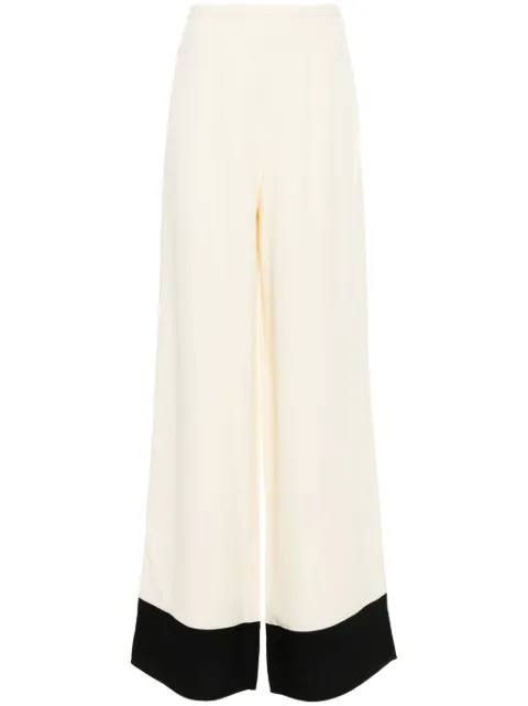 Taller Marmo Marlene Corniche palazzo trousers White TMPF2416131