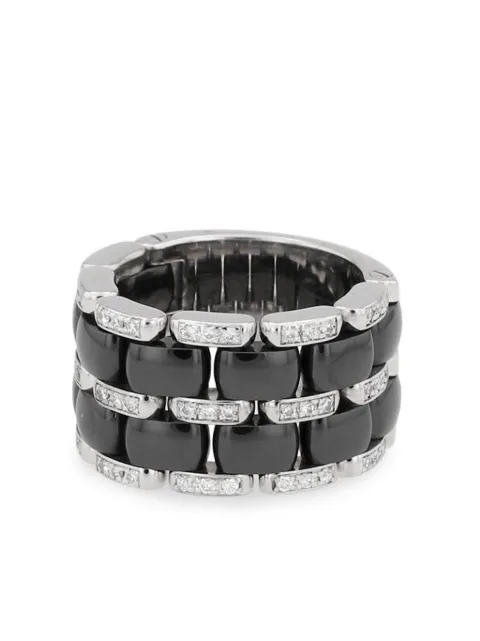 CHANEL Pre-Owned 2000s 18kt white gold Ultra diamond ring Silver 407842