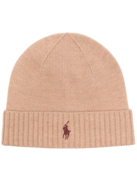 Polo Ralph Lauren Polo Poly-embroidered beanie Brown 710886137017