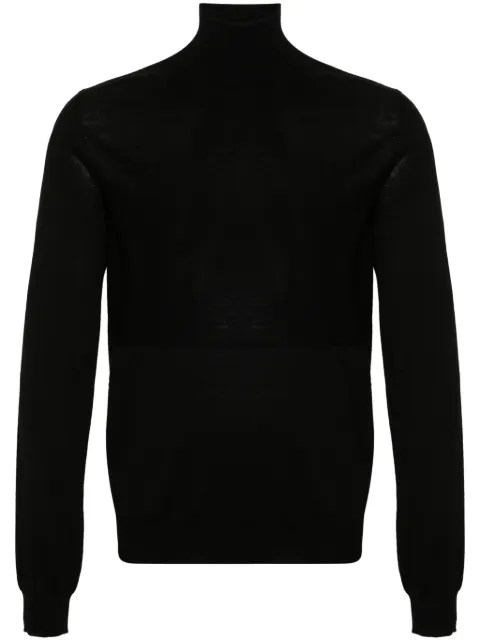 Jil Sander virgin wool fine-knit jumper Black J22GP0222J14610