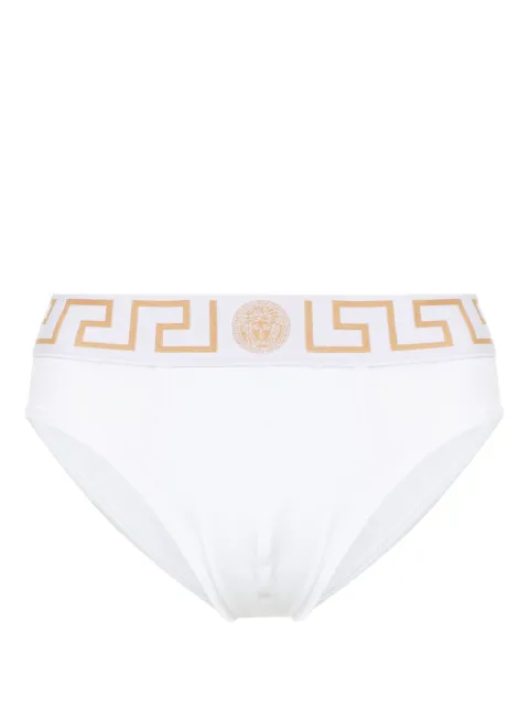 Versace Greca Border briefs White AU100271A10011