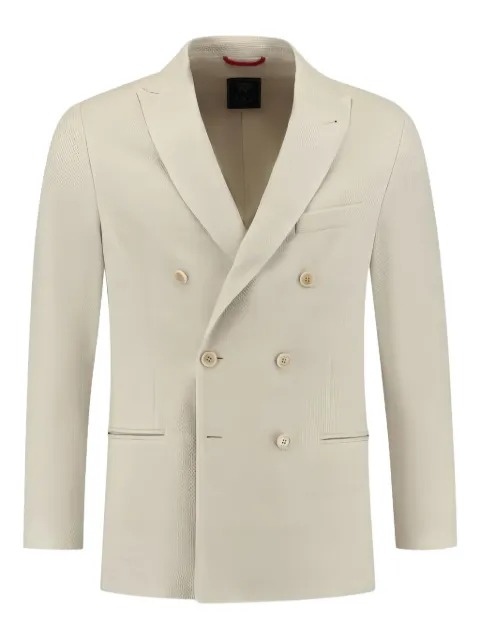 Fay double-breasted blazer Neutrals NGM7148126JWBH