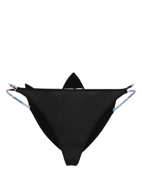 PUCCI floral-appliqué bikini bottoms Black 4HMX364H643