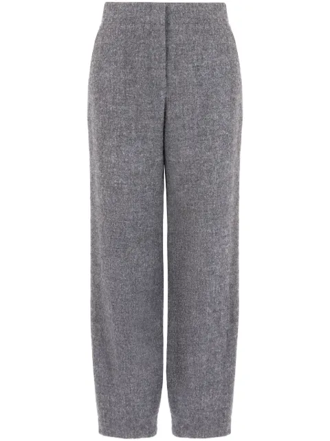 Emporio Armani high-waisted tapered trousers Grey EW000084AF10240