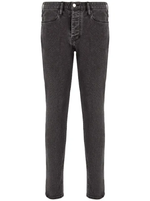 Emporio Armani J75 slim-fit stretch-denim jeans Black 6D1J751DTPZ