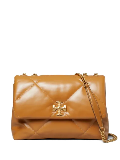 Tory Burch Kira diamond-quilted convertible shoulder bag Brown 154704