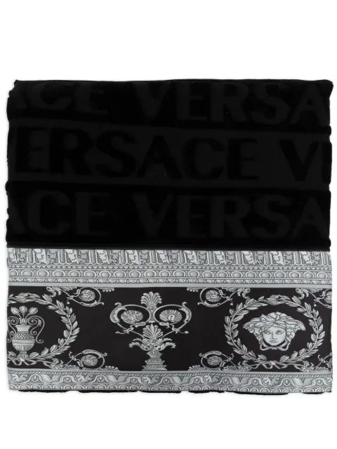 Versace I Love Barocc bath towel Black ZTO101601ZCOSP052