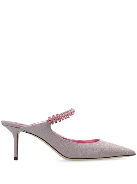 Jimmy Choo Bing crystal embellished mules Pink BING65CNQ