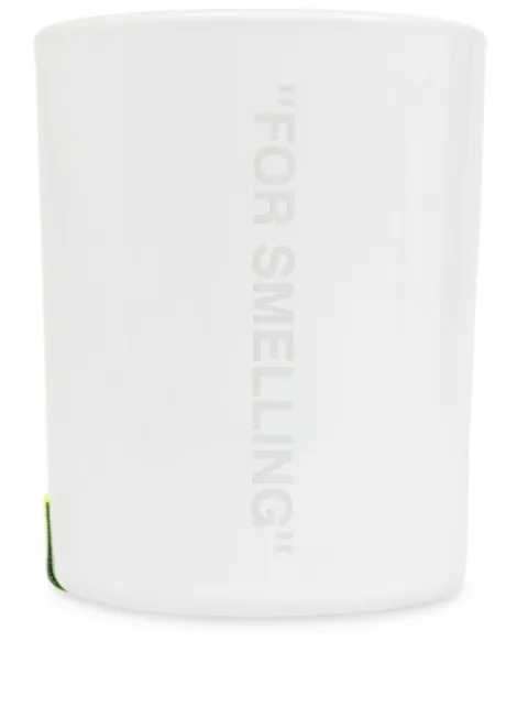 Off-White Arid Earth logo-print scented candle (200g) White OC13001B22GE104M0101