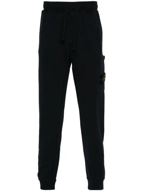 Stone Island 6200010 organic cotton fleece joggers Blue L2S156200010S0051