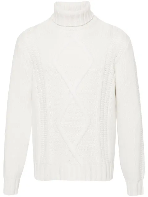 Brunello Cucinelli roll-neck cashmere jumper White MA2300903C2723