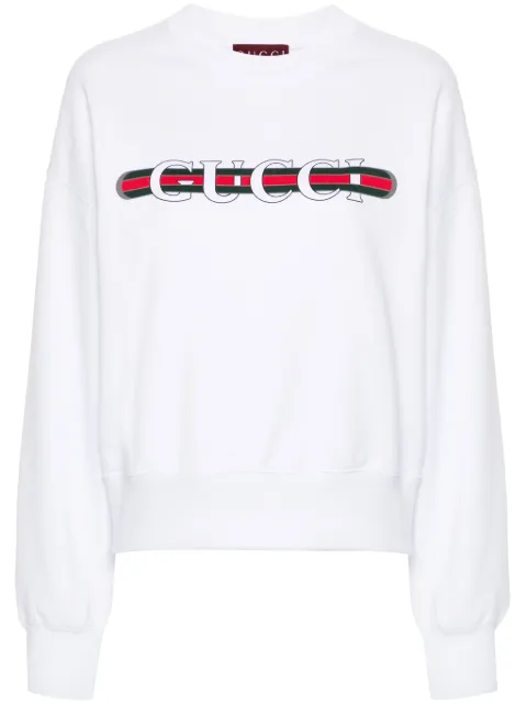 Gucci Gucci Web-print sweatshirt White 789582XJGLM