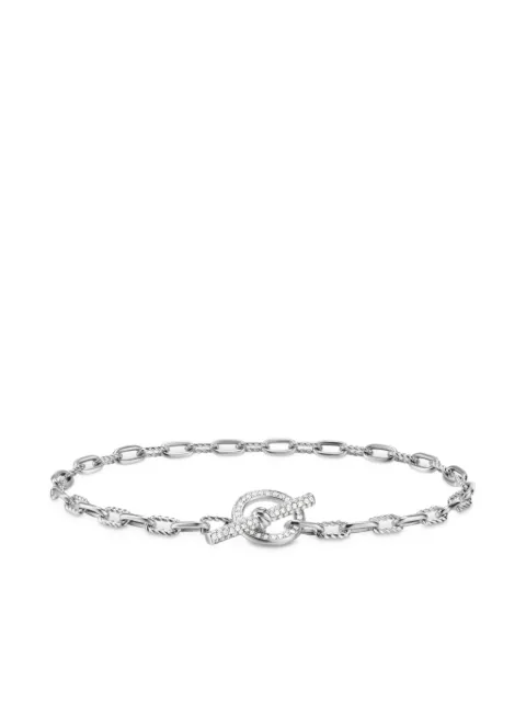 David Yurman sterling silver DY Madison chain diamond bracelet (3mm) Silver B18360DSSADI