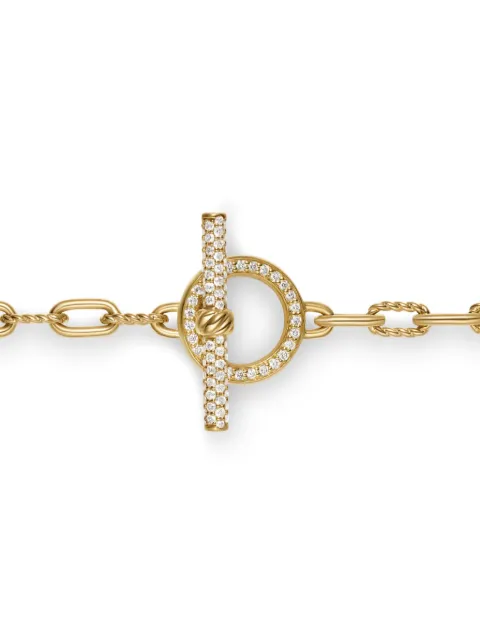 David Yurman 18kt yellow gold DY Madison diamond chain necklace (3mm) Gold N18387D88ADI17