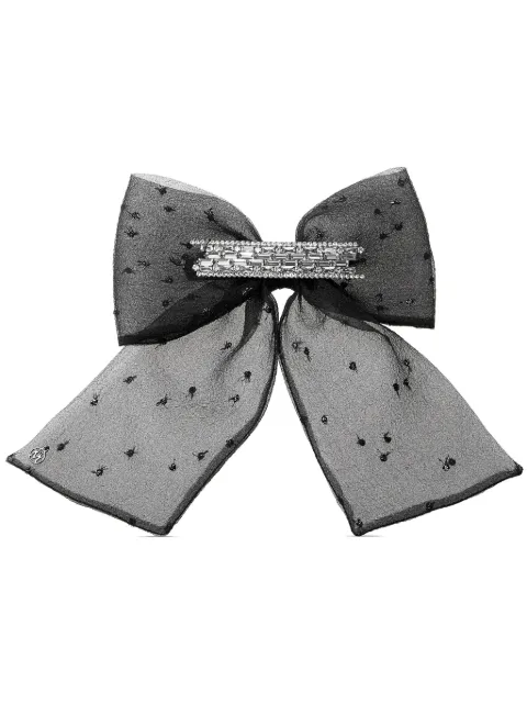 Maison Michel Willa crystal-embellished hair clip Black 2593001001