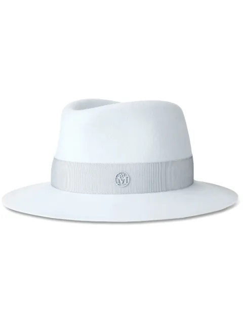 Maison Michel André wool-felt fedora hat Blue 1003163001