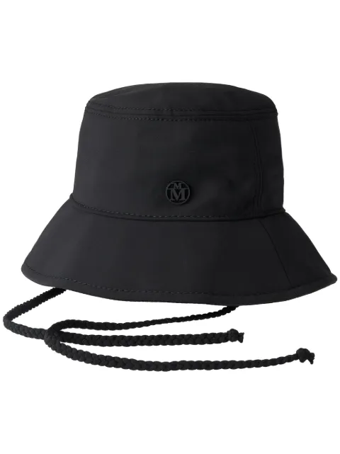 Maison Michel Angele appliqué-logo bucket hat Black 2422023001