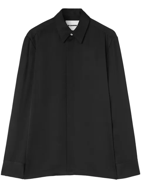 Jil Sander concealed-buttons shirt Black J21DL0196J65112
