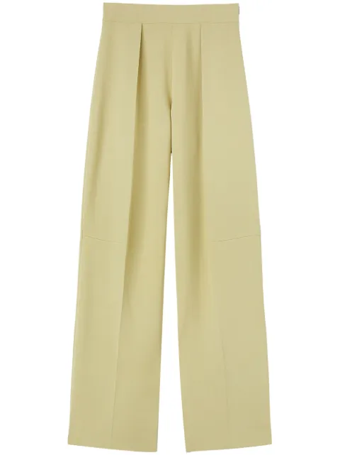 Jil Sander high-waisted tapered trousers Green J03KA0269J18330