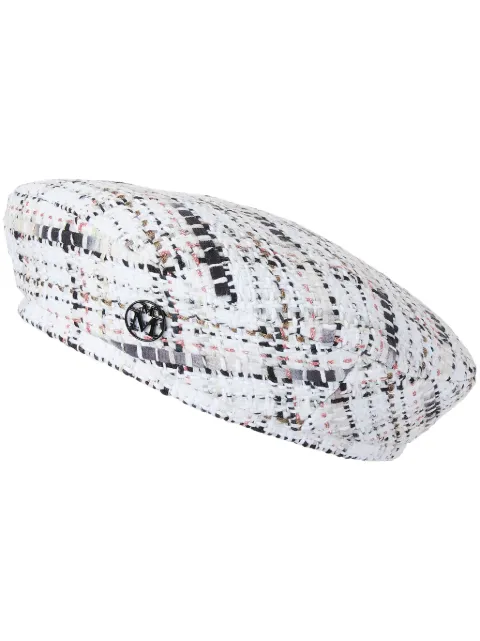 Maison Michel New Billy tweed beret White 2214095001