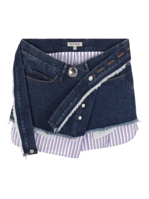 MERYLL ROGGE belted denim skirt Blue WS23708
