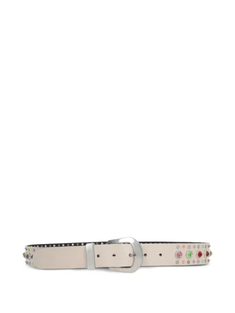 Htc Los Angeles buckle-fastening leather belt White 23SHTCI033