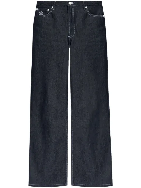 A.P.C. x Katie Holmes wide-leg jeans Blue COHBJF09181