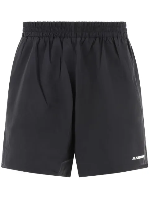 Jil Sander elasticated-waist logo-print shorts Black J47KA0029JTN158